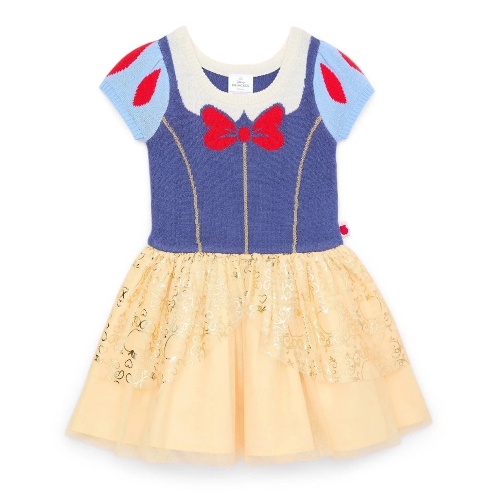 DISNEY PRINCESS EUC Snow White Knit Tulle Costume Dress